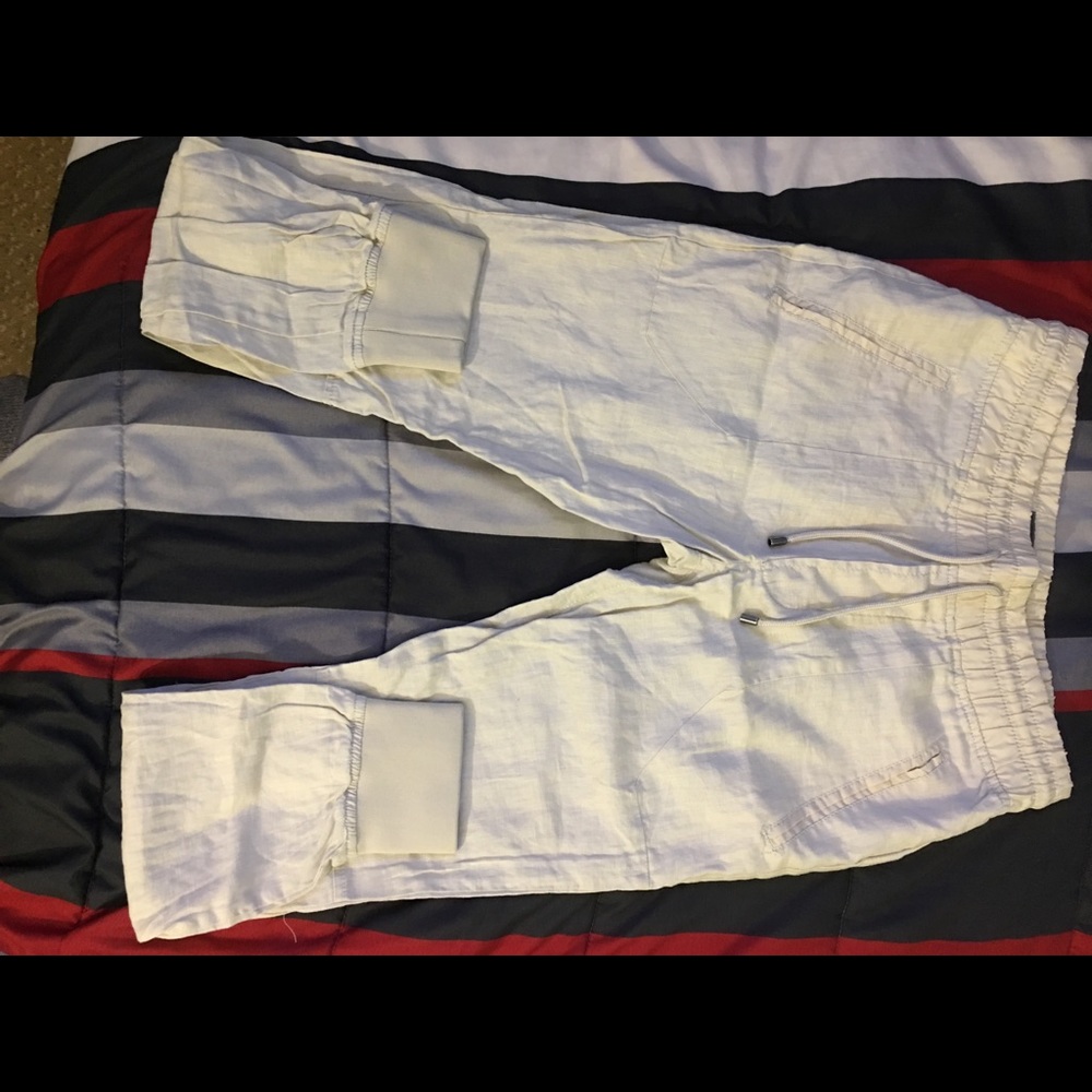 CREAM LINEN PANTS